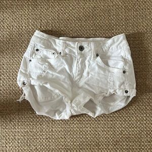Ocean drive white jean shorts